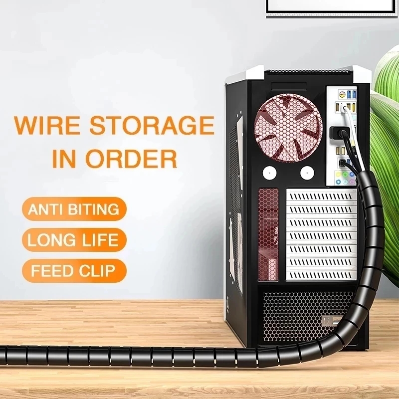 1/2M Flexible Spiral Cable Org - Cable Lock Flexible 评论和价格