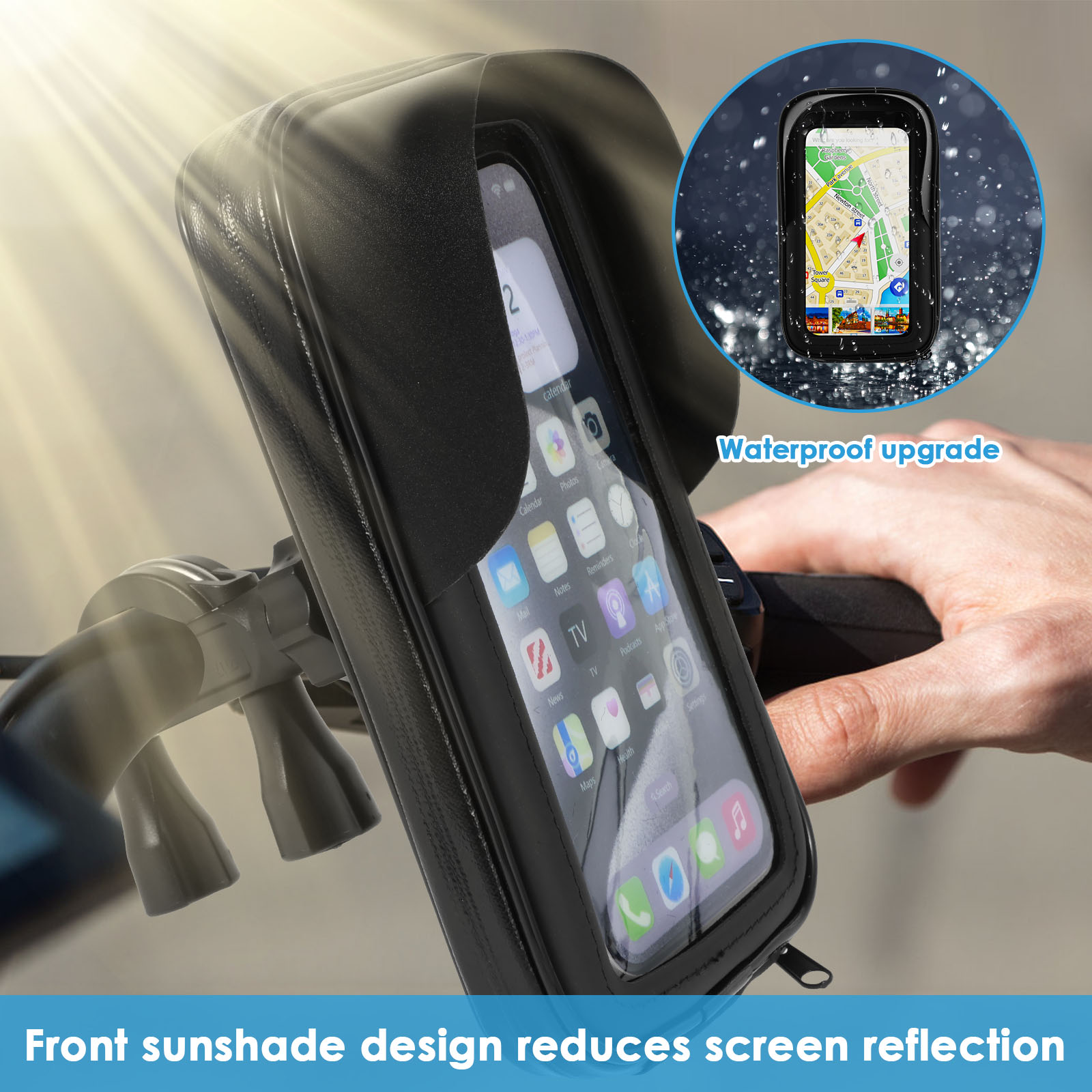 Motorcycle Bike Phone Holder B - Cycling Commuter Backpack Waterproof 评论和价格