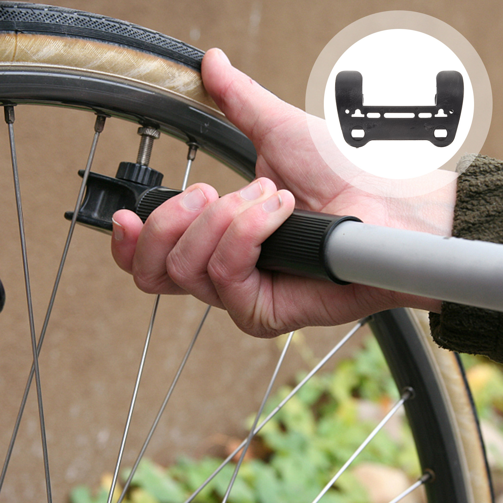 Professional Bike Inflator Rac - Bike Pump Frame Mount 评论和价格