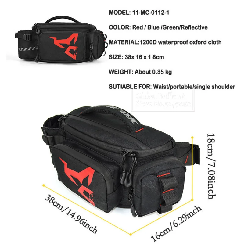 Waterproof Motorcycle Bag Mult - Cycling Commuter Backpack Waterproof 评论和价格
