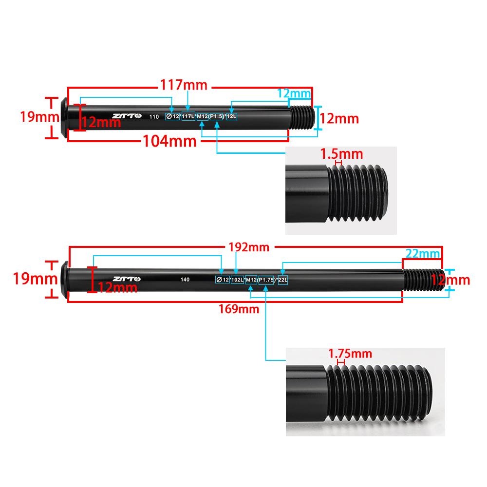 ZTTO MTB Road Bike M12xP1.0/1. - Dynamo Hub Front 评论和价格
