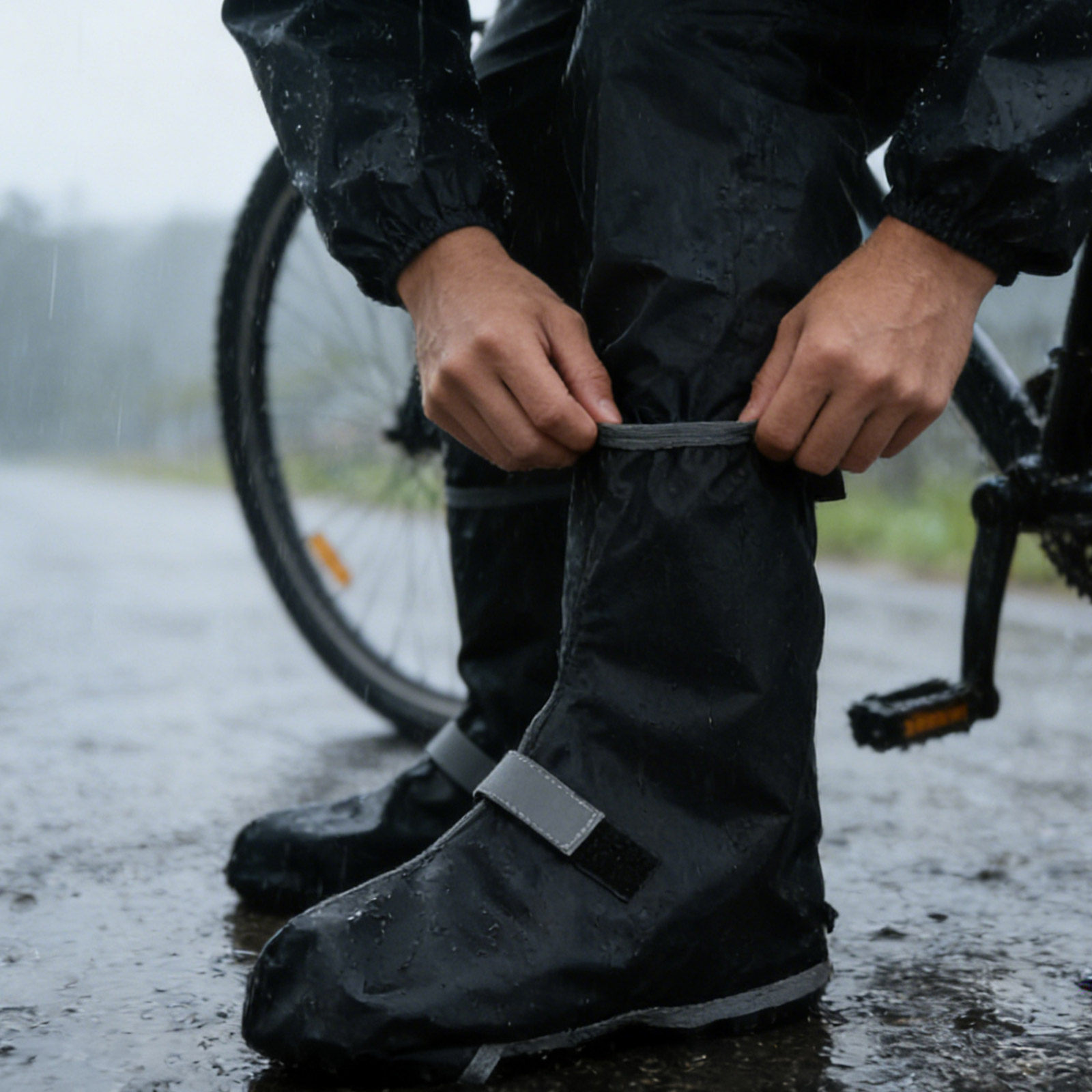 1Pair Waterproof Shoe Covers N - Cycling Shoes For Commute 评论和价格